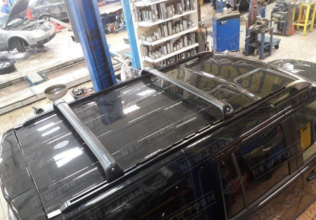 Land Rover Discovery 3 поколение 2004 - 2009 Поперечины черные