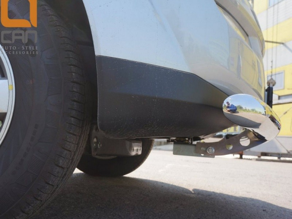 SsangYong Kyron (07–) Защита переднего бампера одинарная d 76 мм, нерж.