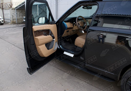 Land Rover Range Rover 5 поколение 2021 - 2023 Пороги черный молдинг