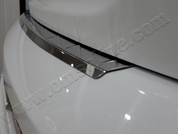 Audi Q7 (09–15) Накладка на задний бампер, нерж.