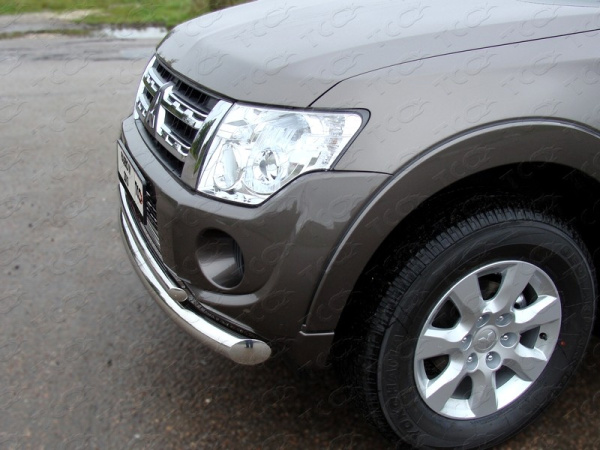 Mitsubishi Pajero (11–) Защита передняя нижняя 76,1/42,4 мм