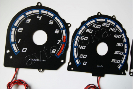Honda Prelude III светодиодные шкалы (циферблаты) на панель приборов