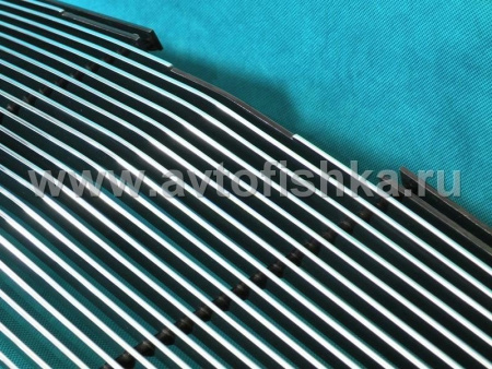 Chrysler Pacifica (03-08) решетка радиатора верхняя и нижняя в бампер, алюминиевые, комплект 2 шт.