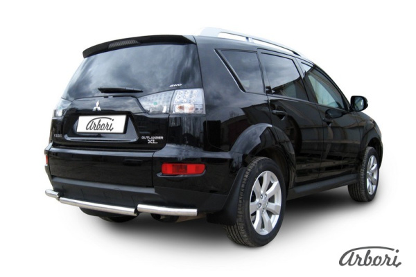 Защита заднего бампера Arbori d57 MITSUBISHI OUTLANDER XL NEW 2010-2012