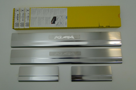 Ford Focus 2 (05-) 5 дверн. накладки на внутренние пороги, к-кт 4шт.