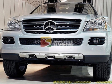 Mercedes-Benz GL class (2009-) хромированная накладка на передний бампер, нержавеющая сталь