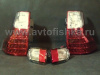 Toyota Land Cruiser Prado 150 (10-) фонари задние светодиодные красно-хромированные, и фонари заднего бампера, дизайн Lexus GX460, полный комплект.