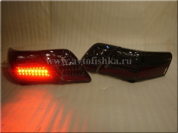 Toyota Camry V40 (2006-2011) фонари задние светодиодные тонированные, комплект 2 шт.