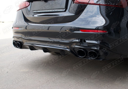 Mercedes-Benz E-Klasse W213 2016 - 2020 Диффузор с черными насадками 5.3 AMG