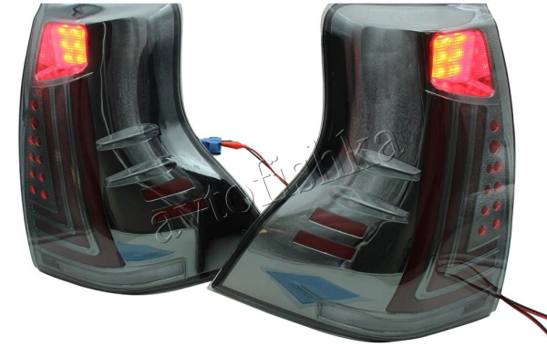 Toyota Land Cruiser Prado FJ150 (10-17) фонари (стопы) задние светодиодные, дизайн Lexus