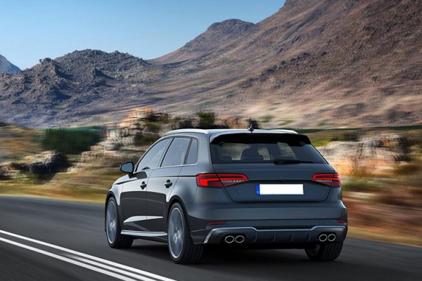 Диффузор S3 S-line для Audi A3 хэтчбек 2017-2020