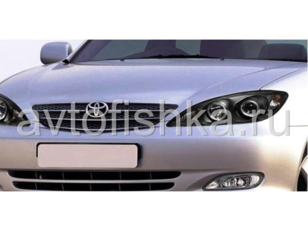 Toyota Camry 30 (02-06) UAE, Europe, USA фары передние черные с DRL, комплект 2 шт.