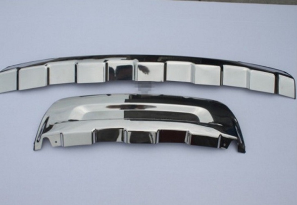 Ford Explorer (12–) Комплект накладок переднего и заднего бамперов, нерж. сталь.