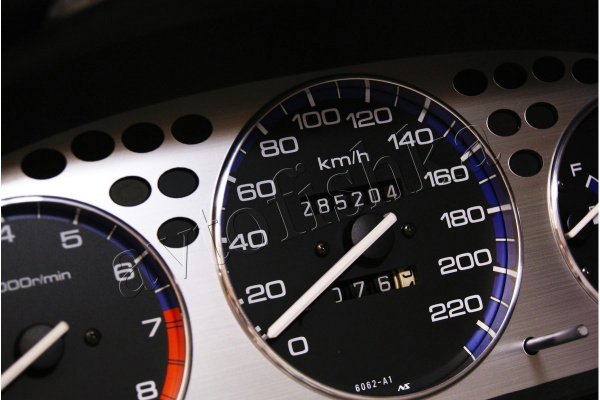 Honda Civic (96-00) алюминиевая накладка (циферблат) на панель приборов