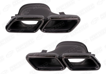 Mercedes-Benz GLC-Klasse C253 2016 - 2019 Насадки на глушитель 6.3 AMG черные