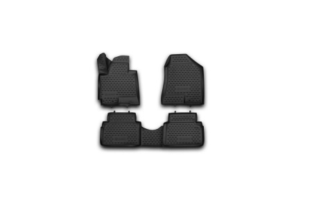 Коврики 3D в салон HYUNDAI ix35 2010->, 4 шт. (полиуретан)