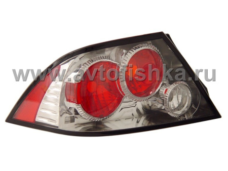 Mitsubishi Lancer, Mirage (03-07) фонари задние хромированные, комплект 2 шт.