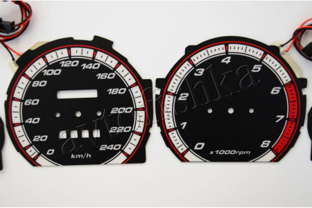Mazda 626 GD светодиодные шкалы (циферблаты) на панель приборов