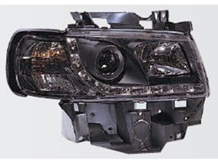 Volkswagen Transporter (97-03) фары передние линзовые с указателем поворотов, черные