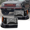 Jeep Grand Cherokee 1993-1998 передние фары штатные черные
