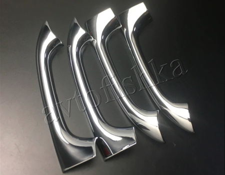 Merсedes ML W164 (05-11) хромированные накладки на ручки дверей, комплект 8 шт.