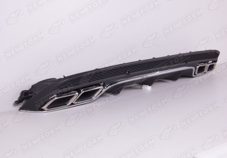 Mercedes-Benz C-Klasse W205 рестайлинг 2018 - 2021 Диффузор с насадками 6.3 AMG хром