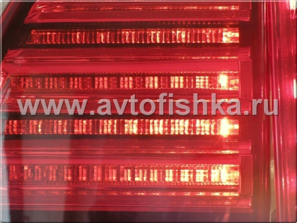 Toyota Land Cruiser 100 (98-07) фонари задние светодиодные красно-тонированные, дизайн Lexus, комплект лев.+прав.