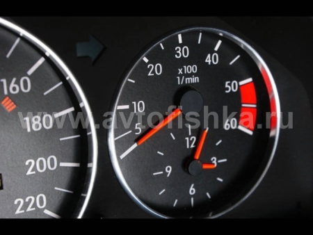 Mercedes W201 190 светящиеся шкалы приборов - накладки на циферблаты панели приборов, дизайн № 2