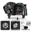 Jeep Grand Cherokee (04-07) фары передние линзовые черные, со светящимися ободками CCFL и светодиодами, комплект 2 шт.