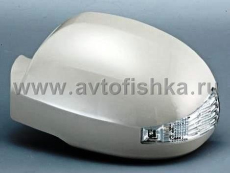 Hyundai Getz (03-07) накладки на боковые зеркала под покраску, со светодиодными поворотниками, комплект 2 шт.