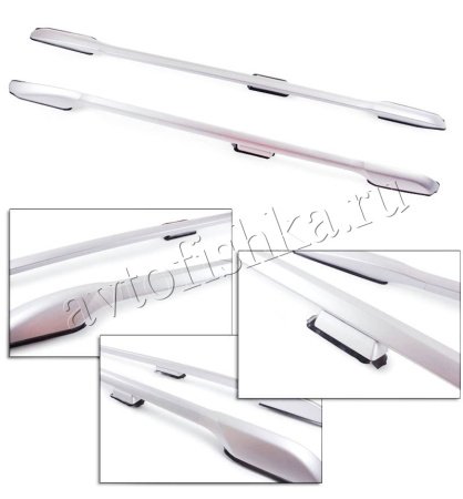 Toyota Land Cruiser Prado 120 (02-) продольные рейлинги на крышу, алюминиевые