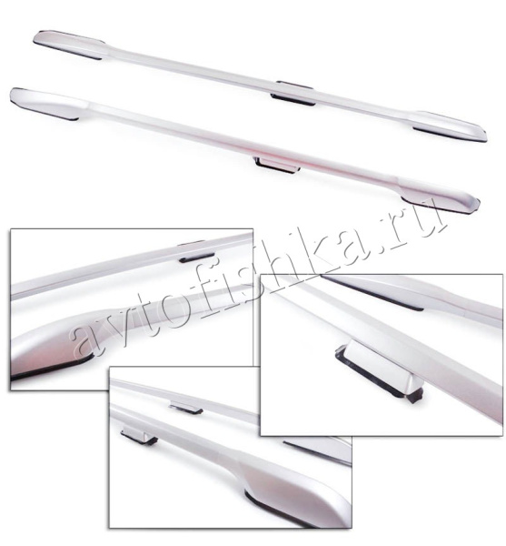 Toyota Land Cruiser Prado 120 (02-) продольные рейлинги на крышу, алюминиевые