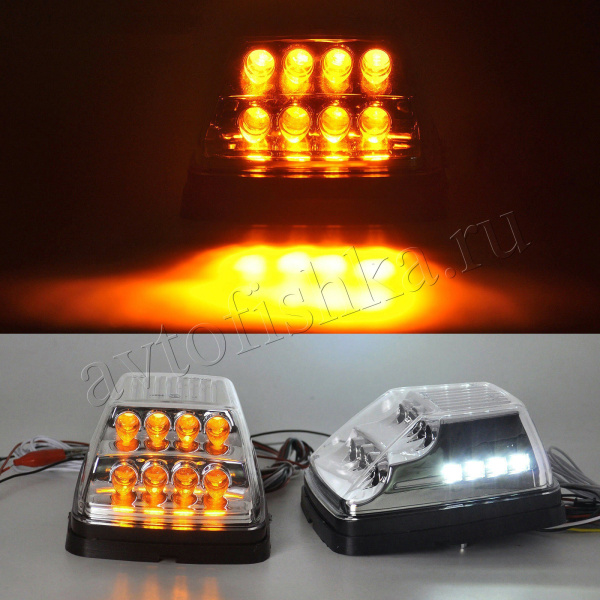 Mercedes G-Klasse W463 (97-) бегущие повторители поворотов (прозрачные), комплект 2 шт.