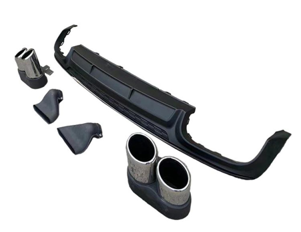 Диффузор S6 S-line с насадками из нержавейки для Audi A6