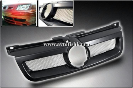 Volkswagen Bora (98-05) решетка радиатора черная под покраску в цвет кузова.