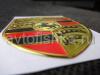 Объемная наклейка эмблема Porsche, 55 x 70 мм