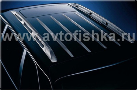 Porsche Cayenne (03-10) рейлинги продольные серебристые, на крышу, оригинал