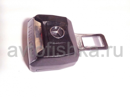 Жесткий удлинитель замка ремня безопасности с логотипом Mercedes, длина 4,5 см