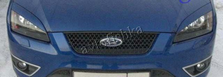 Ford Focus 2 (04 – 08) реснички на фары №2 широкие