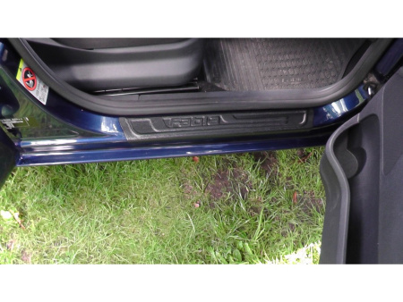 Skoda Fabia 2 (10-13) накладки на пороги пластиковые, к-кт 4 шт.