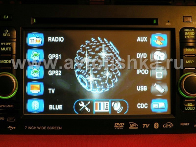 Toyota Land Cruiser Prado 120 автомагнитола, штатное головное устройство с GPS навигацией, TV