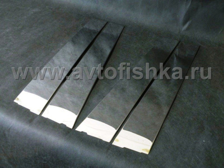 Toyota Land Cruiser Prado 150 (10-17) накладки на стойки дверей из нержавеющей стали, 10 предмета