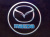 Лазерная подсветка Welcome со светящимся логотипом Mazda в черном металлическом корпусе, комплект 2 шт.