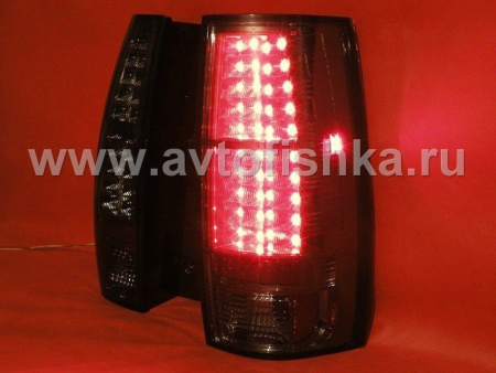 Chevrolet Tahoe, Suburban, GMC Yukon, Denali (07-) фонари задние светодиодные тонированные, комплект 2 шт.