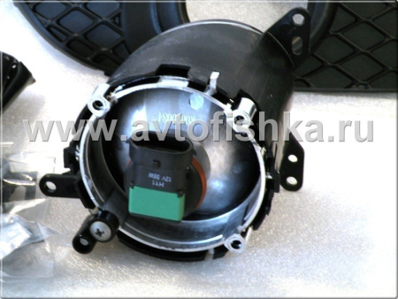 Mitsubishi Lancer 10 (2007-2012) противотуманные фары лев. + прав., провода, рамки, полный установочный комплект.