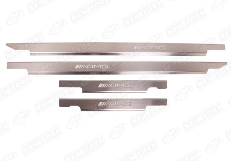 Mercedes-Benz G-Klasse W463 1990 - 2018 Накладки на пороги хром с подсветкой AMG