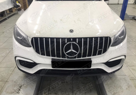 Mercedes-Benz GLC-Klasse X253 2015 - 2019 Решетка радиатора Panamerica хром