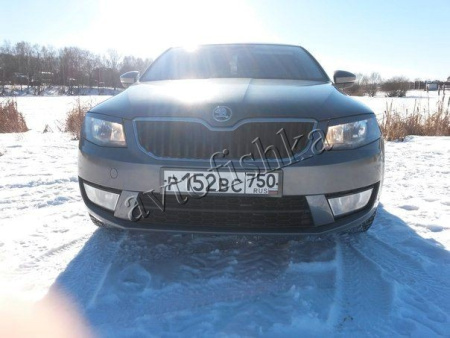 Skoda Octavia 3 (13 – н.в.) вставки переднего бампера в стиле RS