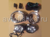 Nissan Patrol GR Y61 (2005-2009) передние дневные ходовые фары вместо противотуманных фар, полный установочный комплект.