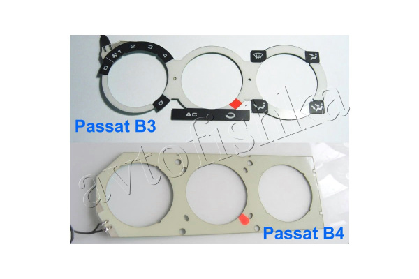 Volkswagen Passat B3 / B4 светодиодные шкалы (циферблаты) на климат